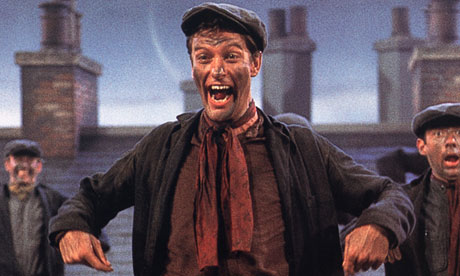 Dick van Dyke as Bert the chimney sweep in Mary Poppins