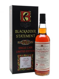Bladnoch 1992 / 24 Year Old / Blackadder Lowland Whisky |