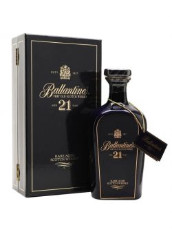 Ballantine's 21 Year Old / Blue Ceramic Decanter Blended Scotch Whisky |