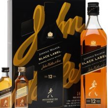 Johnnie Walker Black Label / Gold Label and Double Black Miniatures Gift Set Blended Whisky |