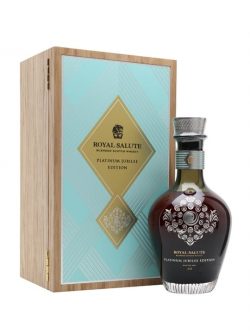 Royal Salute Platinum Jubilee / Queen Mary Brooch (Teal) Blended Whisky |