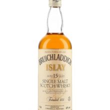Bruichladdich 15 Year Old / 43% / 75cl / Bot.1980s Islay Whisky |