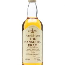 Cardhu 15 Year Old / Manager's Dram Speyside Single Malt Scotch Whisky |