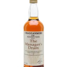 Cragganmore 17 Year Old / Manager's Dram Speyside Whisky |