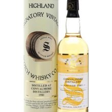 Convalmore 1981 / 20 Year Old / Signatory Speyside Whisky |