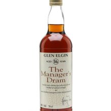 Glen Elgin 16 Year Old Manager's Dram / Sherry Cask / Bot.1993 Speyside Whisky |