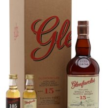 Glenfarclas 15 Year Old / Set with 105 & 25 Year Old Minis Speyside Whisky |