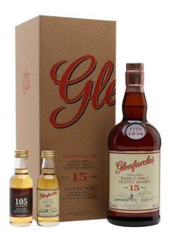 Glenfarclas 15 Year Old / Set with 105 & 25 Year Old Minis Speyside Whisky |