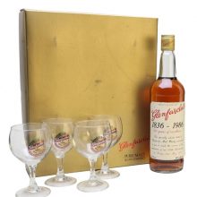 Glenfarclas 150th Anniversary & 4 Glasses Set Speyside Whisky |