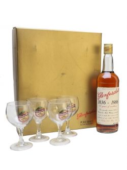 Glenfarclas 150th Anniversary & 4 Glasses Set Speyside Whisky |