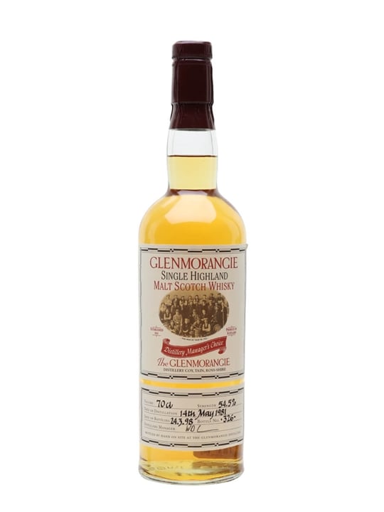 Glenmorangie 1981 / Manager's Choice Highland Whisky |