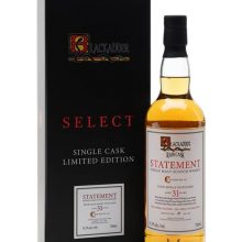 Glen Moray 1990 / 31 Year Old / Blackadder Speyside Whisky |