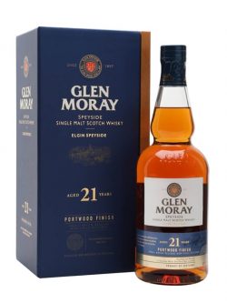 Glen Moray 21 Year Old / Port Wood Finish Speyside Whisky |