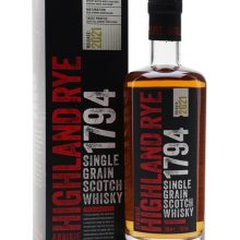 Arbikie Highland Rye 1794 / 2021 Release  Single Grain Scotch Whisky |
