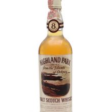 Highland Park 8 Year Old / Bot.1970s Island Single Malt Scotch Whisky |