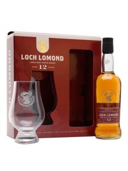 Loch Lomond 12 Year Old / Small Bottle / Glass Set Highland Whisky |