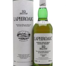 Laphroaig 10 Year Old / Bot.1990s / Pre Royal Warrant Islay Whisky |