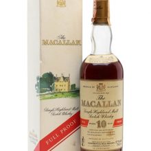 Macallan 10 Year Old / Full Proof / Sherry Cask / Bot.1980s Speyside Whisky |