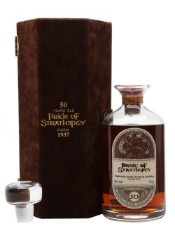 Pride of Strathspey 1937 / 50 Year Old / Crystal Decanter Highland Whisky |