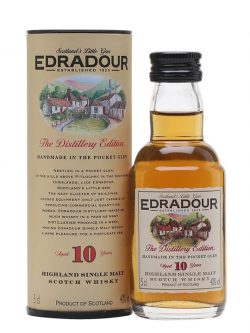 Edradour 10 Year Old Miniature Highland Single Malt Scotch Whisky |
