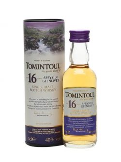 Tomintoul 16 Year Old Miniature Speyside Single Malt Scotch Whisky |