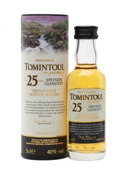 Tomintoul 25 Year Old Miniature Speyside Single Malt Scotch Whisky |
