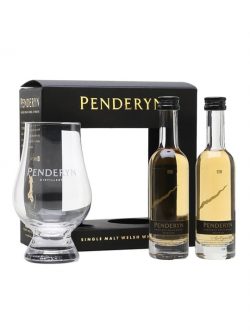 Penderyn Madeira Finish / 2 Miniatures and Glass Set Welsh Whisky |