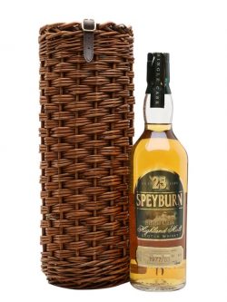 Speyburn 1977 / 25 Year Old / Wicker Basket Speyside Whisky |