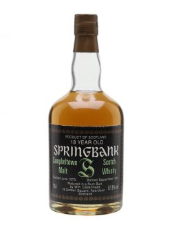 Springbank 1973 / 18 Year Old / Rum Butt / Cadenhead's Campbeltown Whisky |