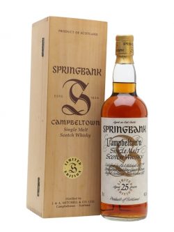 Springbank 25 Year Old / Sherry Cask / Millennium Series Campbeltown Whisky |