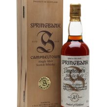 Springbank 30 Year Old / Sherry Cask / Millennium Series Campbeltown Whisky |