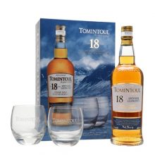 Tomintoul 18 Year Old / Glass Set Speyside Single Malt Scotch Whisky |