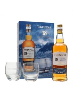 Tomintoul 18 Year Old / Glass Set Speyside Single Malt Scotch Whisky |