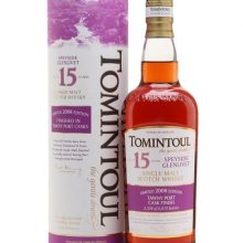 Tomintoul 2008 / 15 Year Old / Tawny Port Pipe Finish Speyside Whisky |