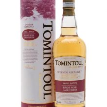 Tomintoul Pinot Noir Cask Finish Speyside Single Malt Scotch Whisky |